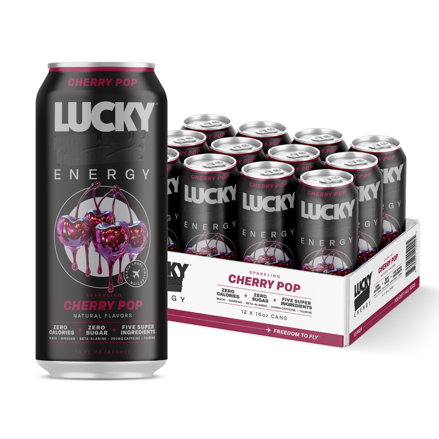 NEW! CHERRY POP (12-PACK / 16OZ CAN)