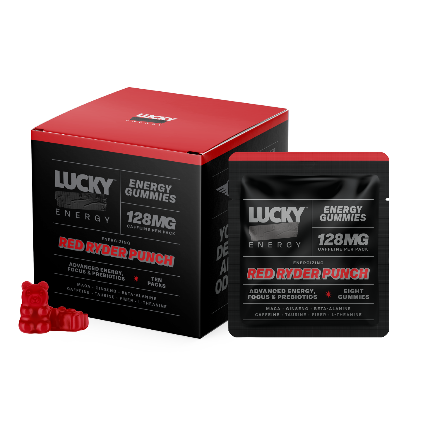 Daily Energy Gummies (Red Ryder Punch) - 10 Pack