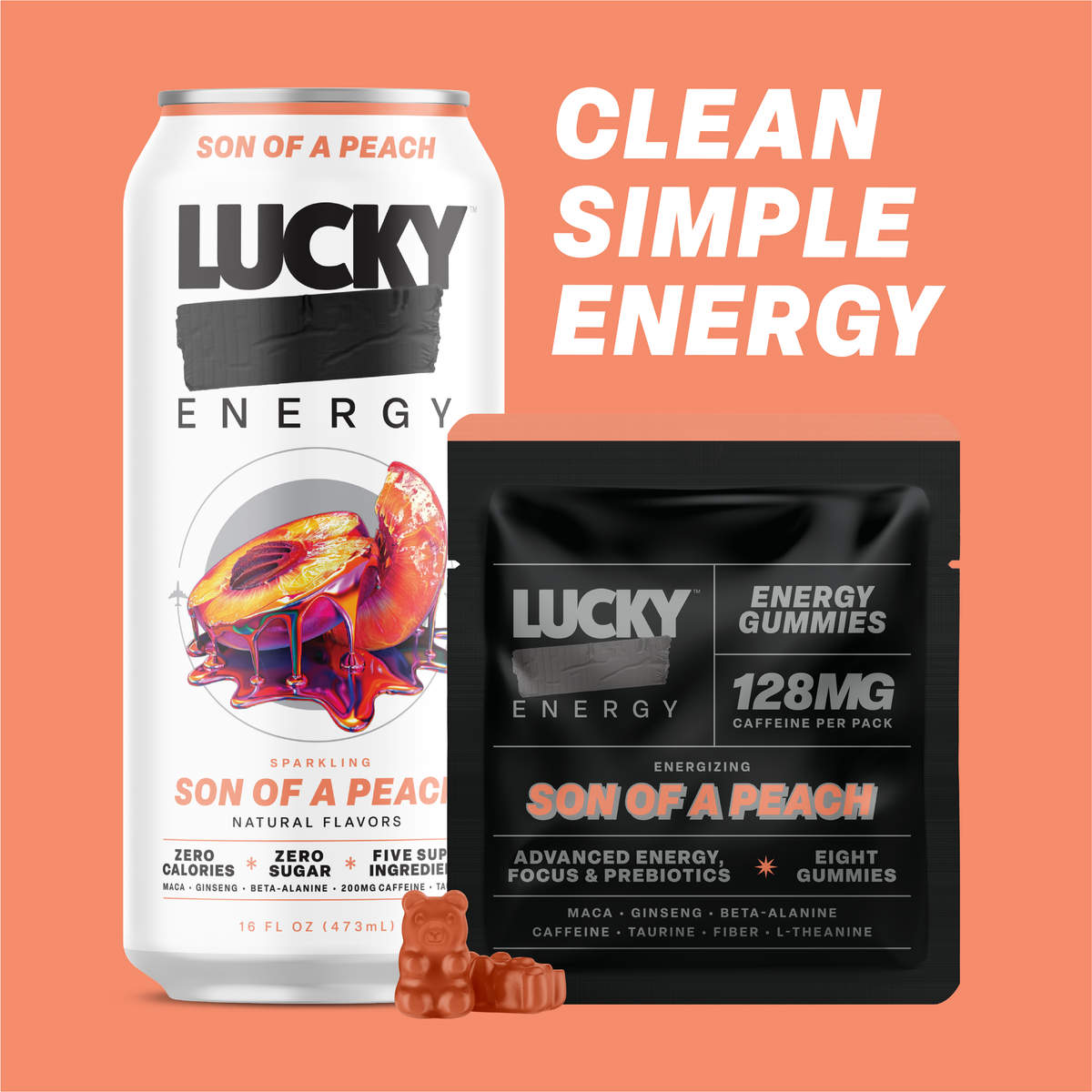 Daily Energy Gummies (Son of a Peach) - 30 pack