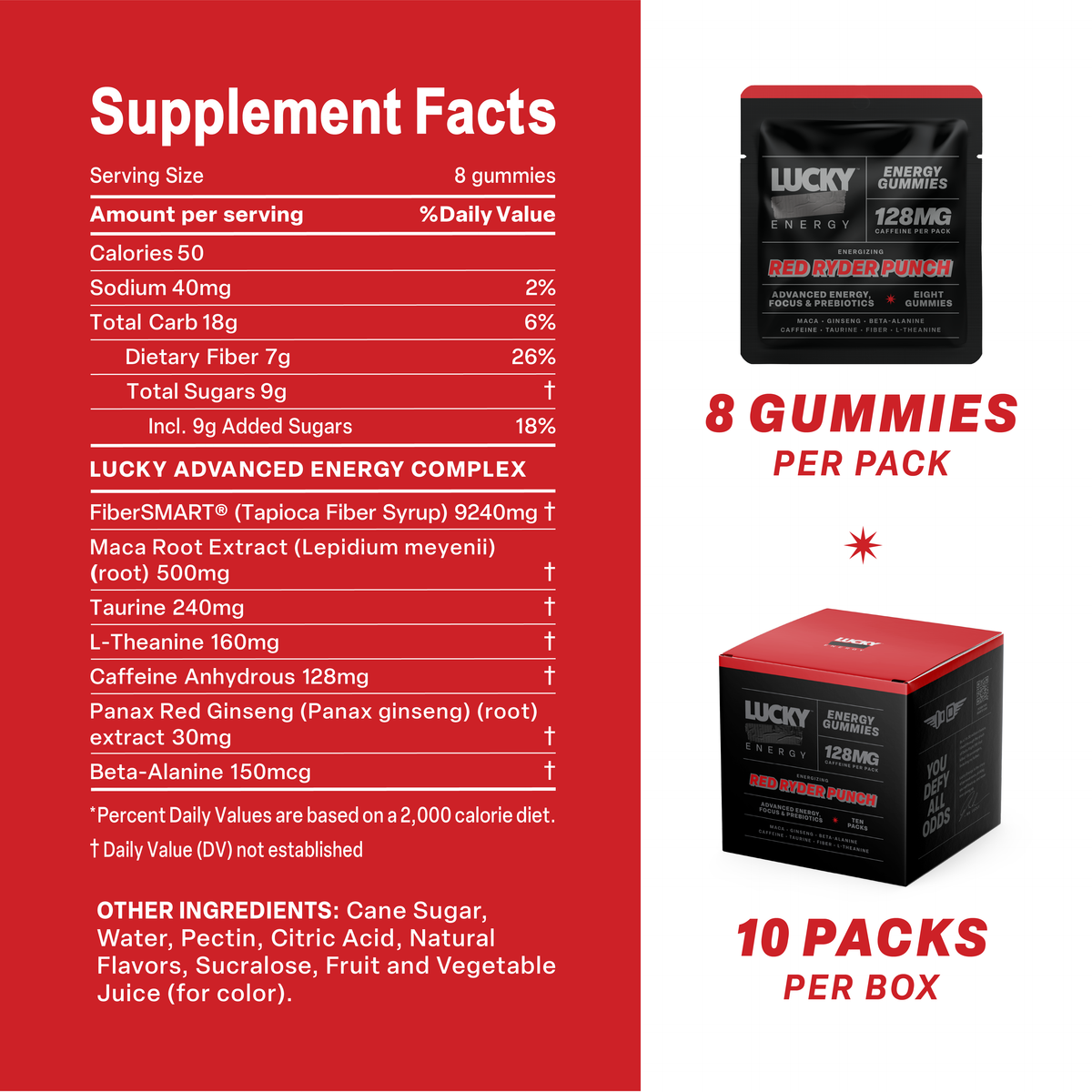 Daily Energy Gummies (Red Ryder Punch) - 30 pack